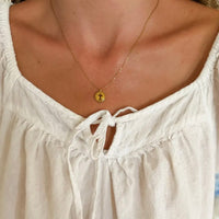 Living Hope Cross Necklace - 18k Gold