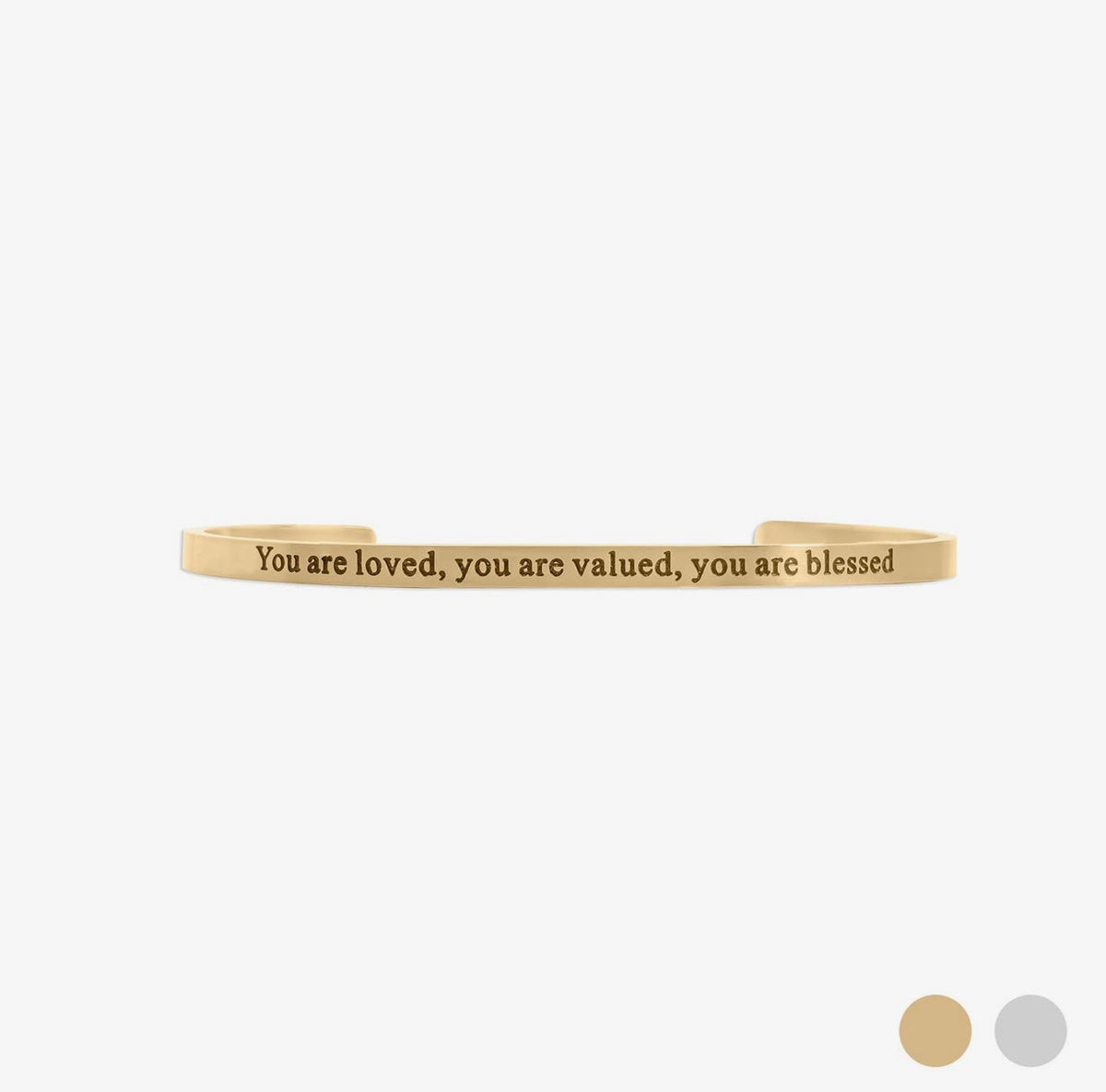 You Are Loved Bangle Bracelet