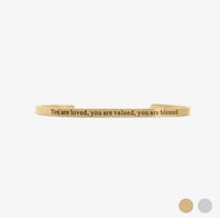 You Are Loved Bangle Bracelet