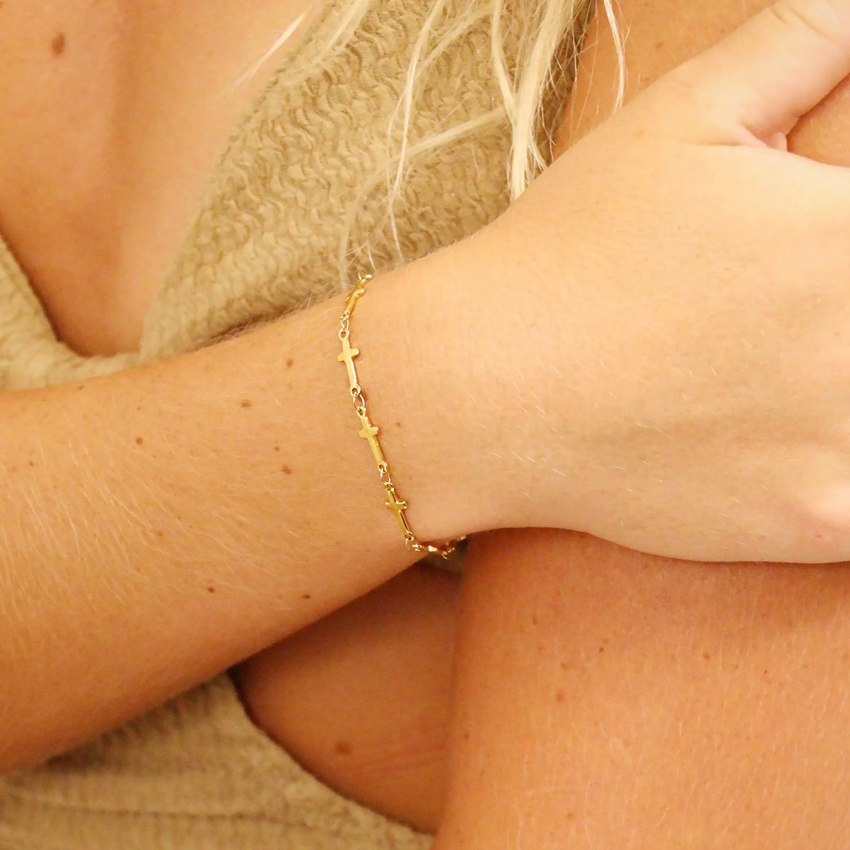 Always With You Cross Chain Bracelet