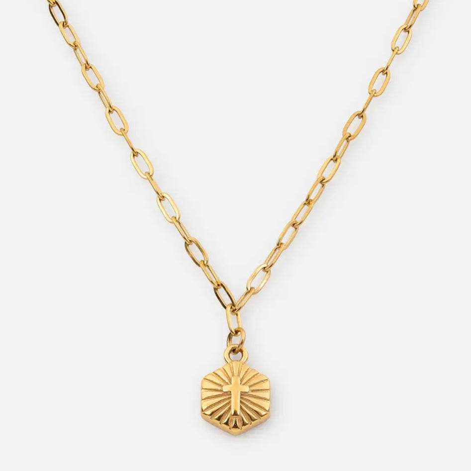 Light of Christ Necklace - 18k Gold