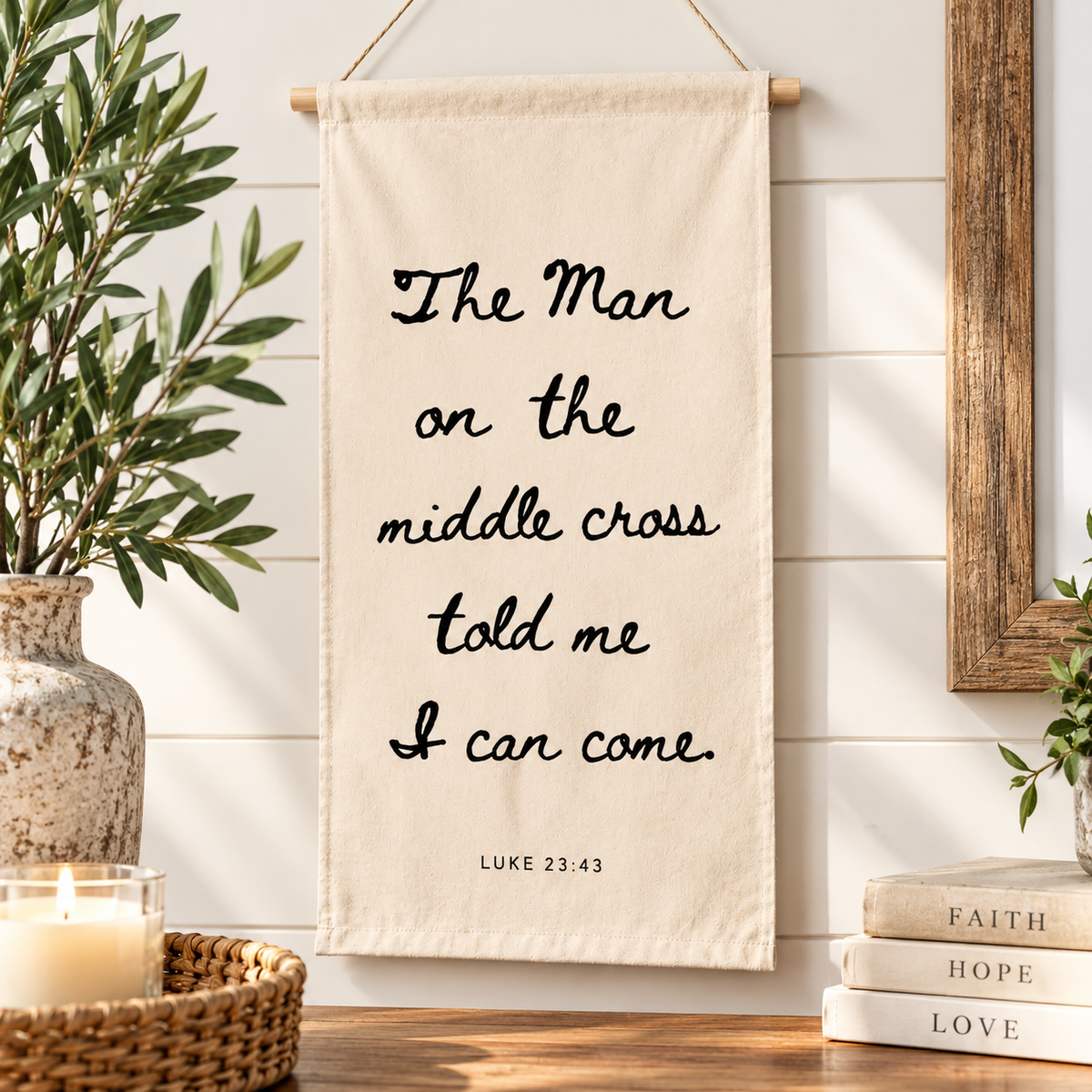 Man on the Middle Cross | Banner