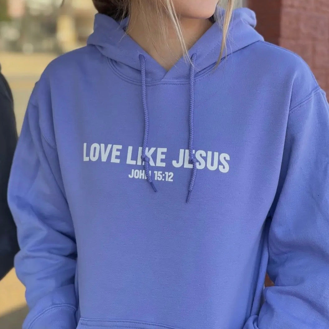 Love Like Jesus Hoodie – Lilac