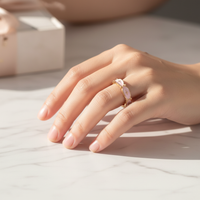 Pink Cross Adjustable Ring Lifestyle